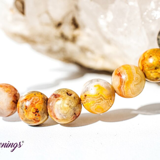 Crazy Lace Agate Bracelets - 8mm