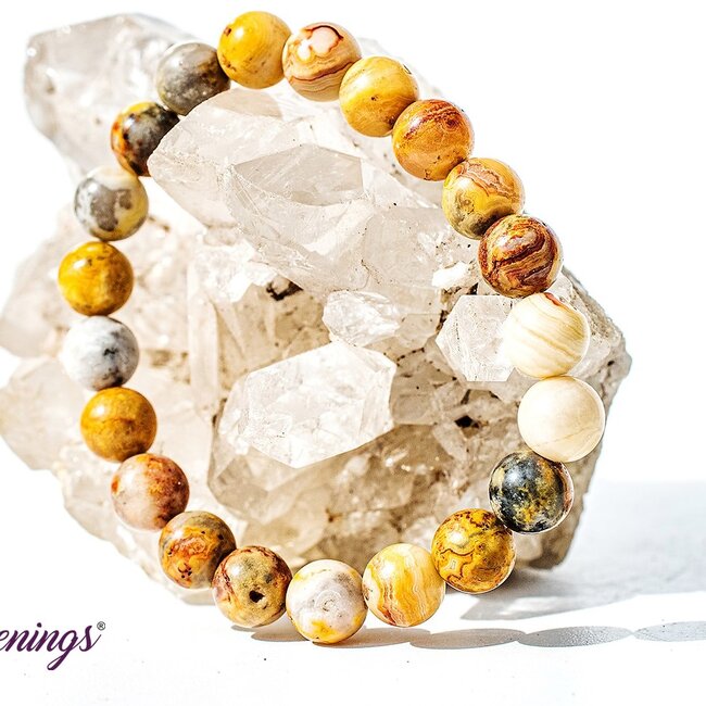 Crazy Lace Agate Bracelets - 8mm