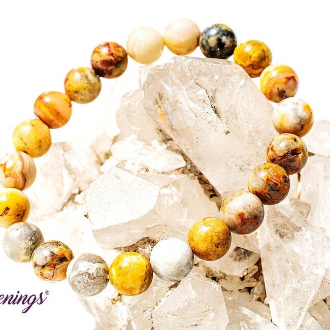 Crazy Lace Agate Bracelets - 8mm