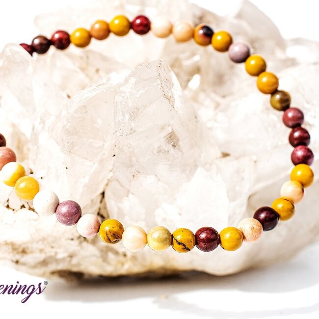 Mookaite Jasper Bracelets - 4mm Mini
