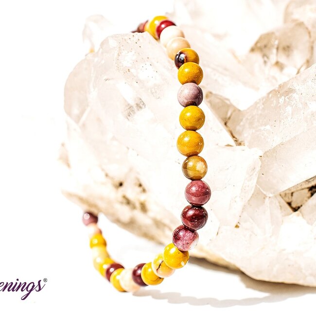 Mookaite Jasper Bracelets - 4mm Mini