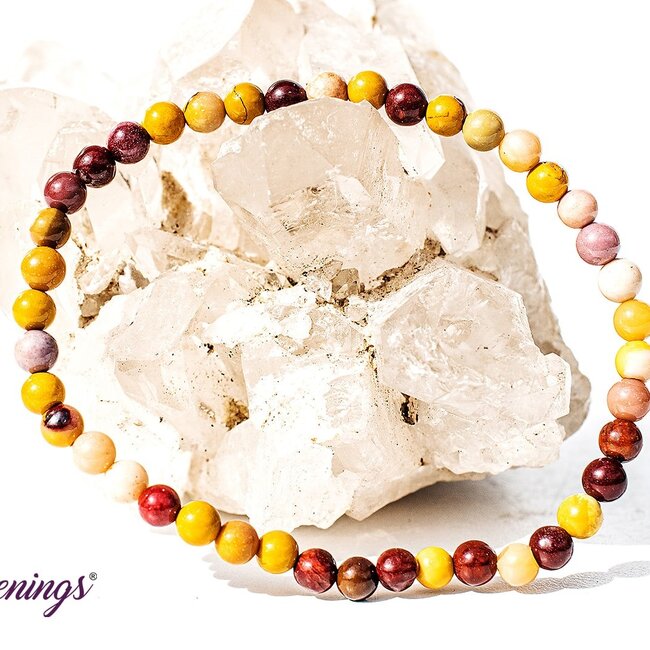 Mookaite Jasper Bracelets - 4mm Mini
