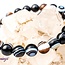 Matte Banded Agate Bracelets - 8mm