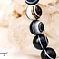 Matte Banded Agate Bracelets - 8mm