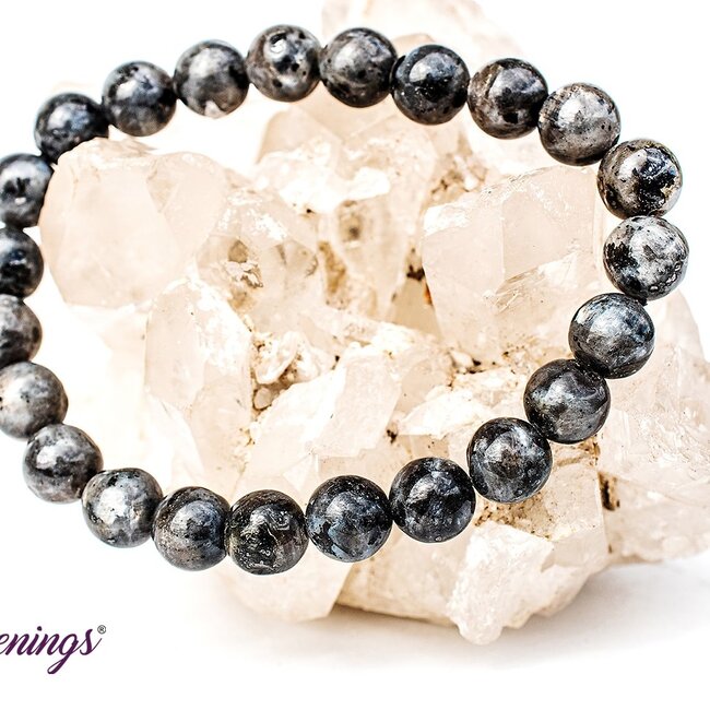 Black Labradorite (Larvikite) Bracelets - 8mm