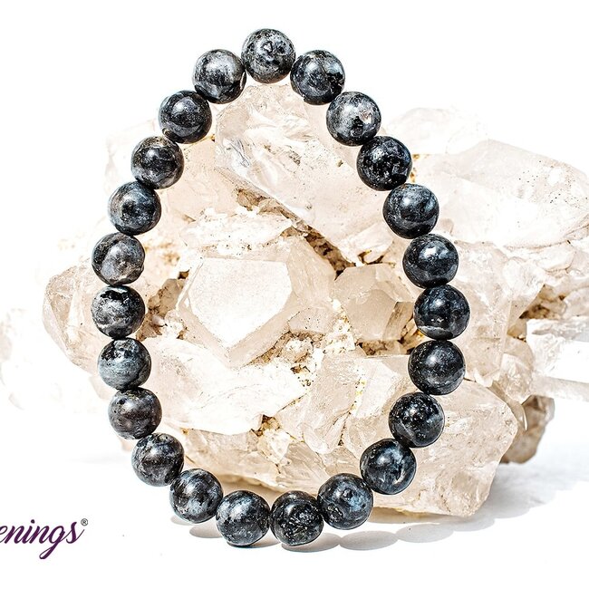 Black Labradorite (Larvikite) Bracelets - 8mm