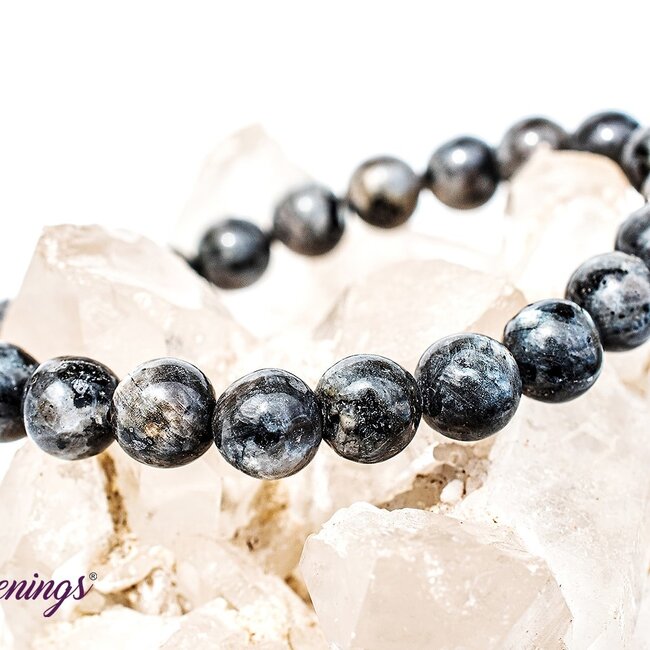Black Labradorite (Larvikite) Bracelets - 8mm