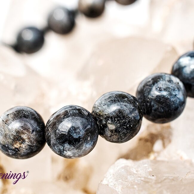 Black Labradorite (Larvikite) Bracelets - 8mm