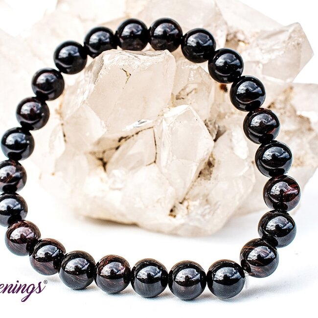 Black Agate Bracelets - 6 - 8mm