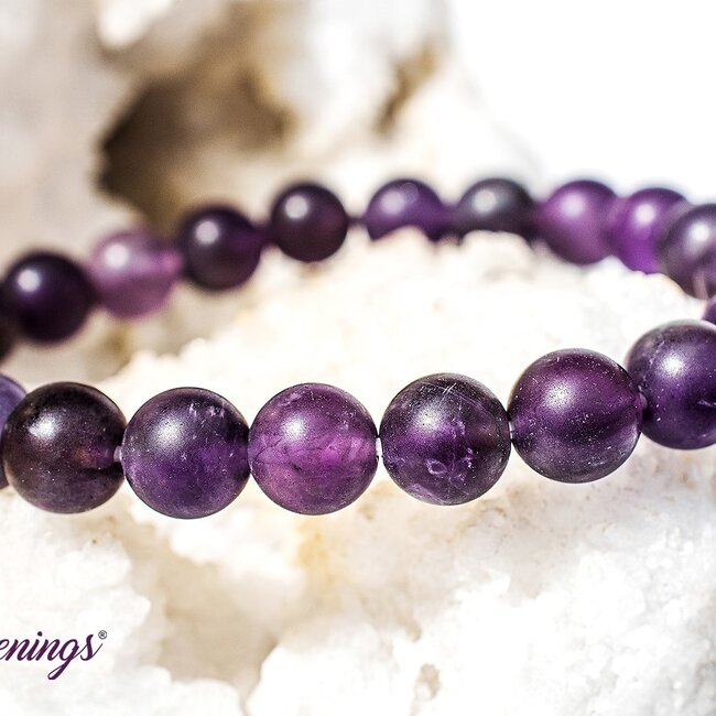 Amethyst (Matte) Bracelets - 8mm
