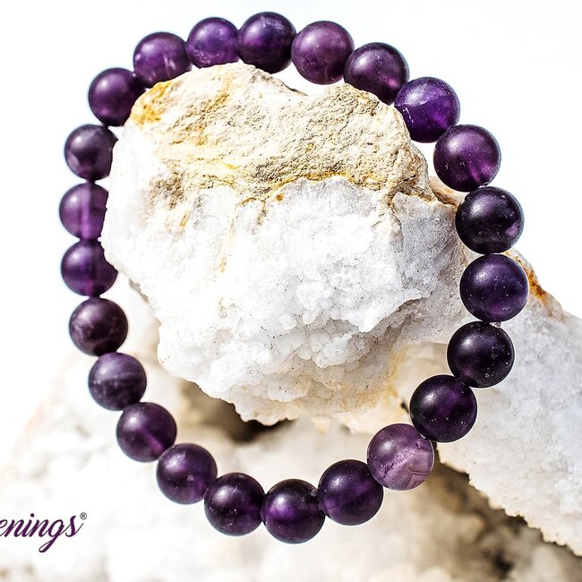Amethyst (Matte) Bracelets - 8mm