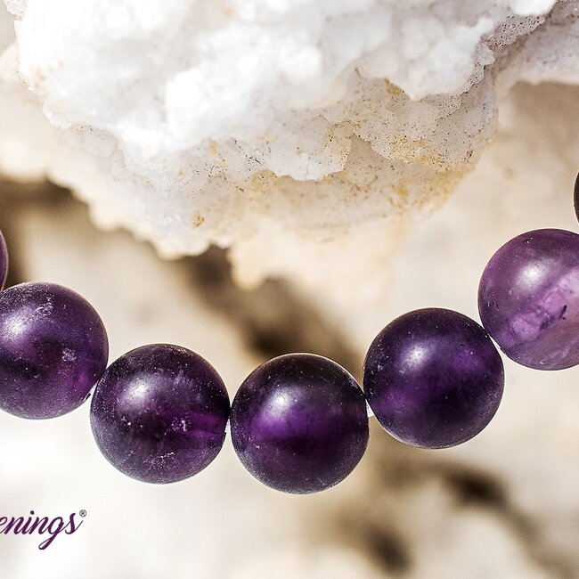 Amethyst (Matte) Bracelets - 8mm