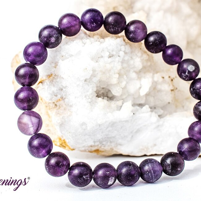 Amethyst (Matte) Bracelets - 8mm