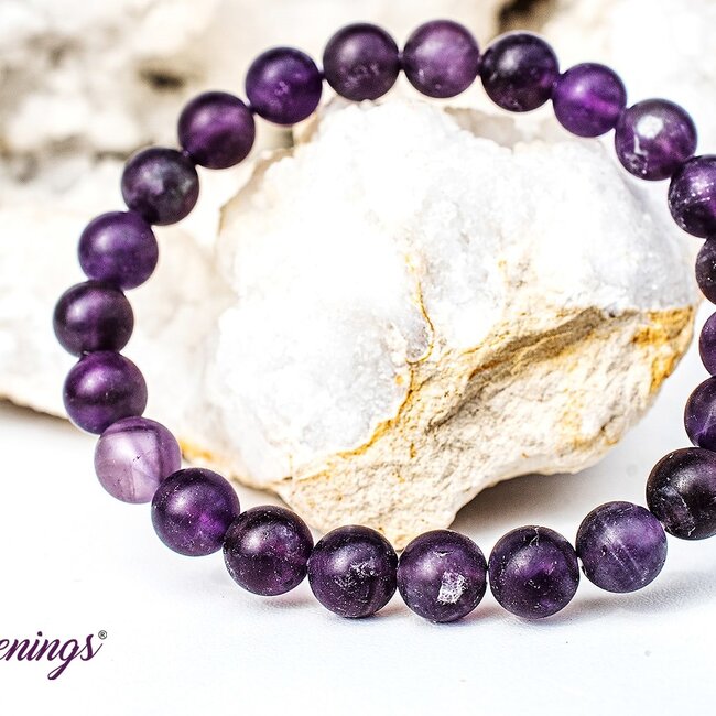 Amethyst (Matte) Bracelets - 8mm