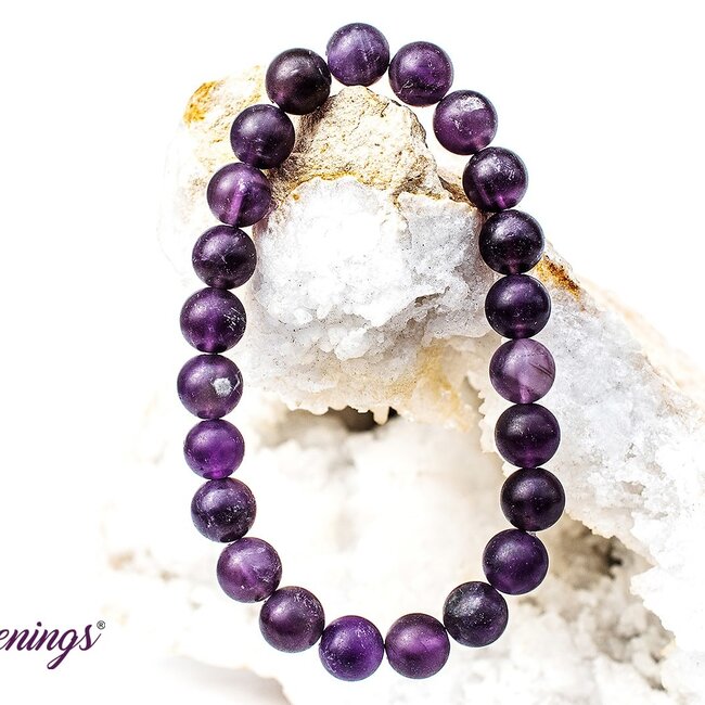 Amethyst (Matte) Bracelets - 8mm
