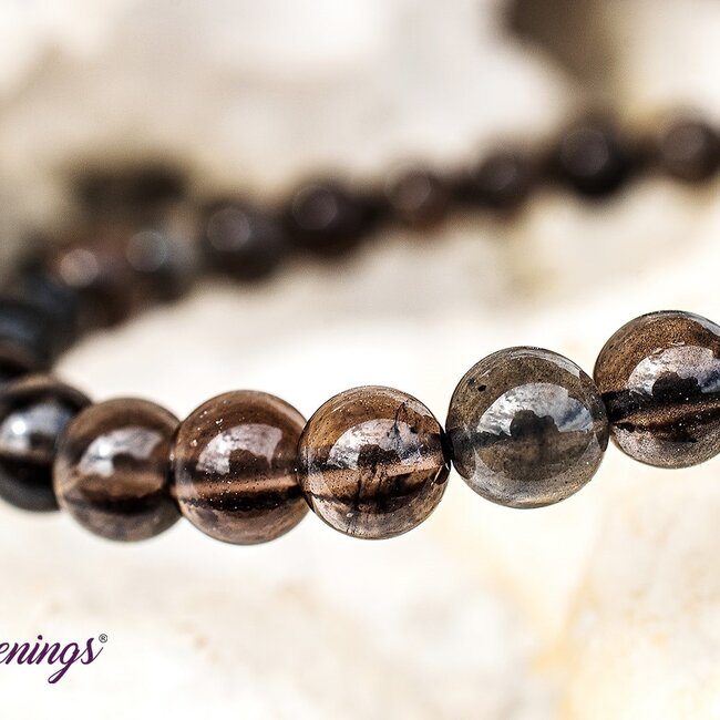 Indonesian Tektite (Agni Manitite Pearl of Fire) Bracelets - 6mm