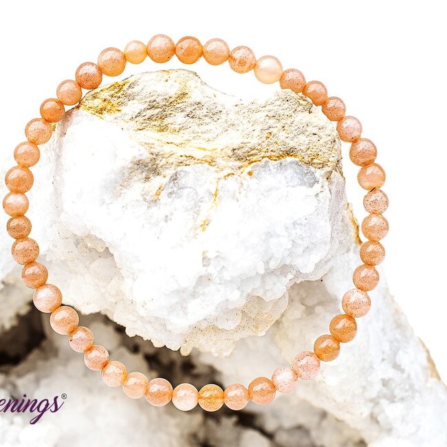 Peach Moonstone Bracelets - 4mm