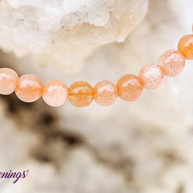 Peach Moonstone Bracelets - 4mm