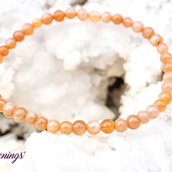 Peach Moonstone Bracelets - 4mm