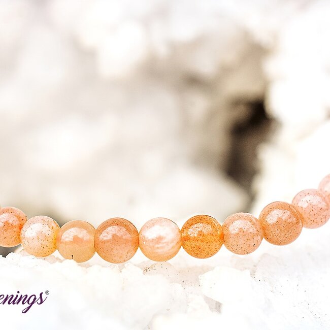 Peach Moonstone Bracelets - 4mm