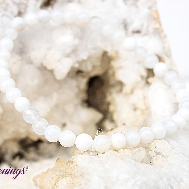 White Opal Bracelets -  4mm Mini