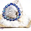 Evil Eye Bracelets - Dark Blue Elastic Stretchy Protection Silver Rhinestones