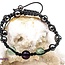 Rainbow Fluorite & Hematite Bracelets - Shamballa Paracord Parachute - Adjustable