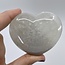 Natural Grey Agate Heart- Large (3")