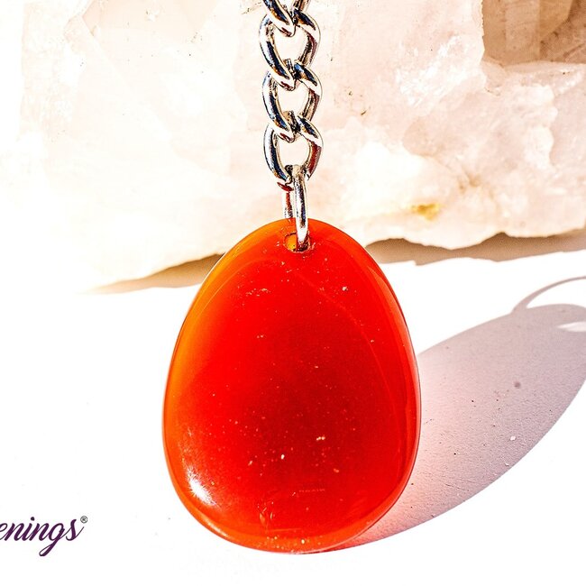 Virgo  - Carnelian Zodiac Keychains - Astrology Sign