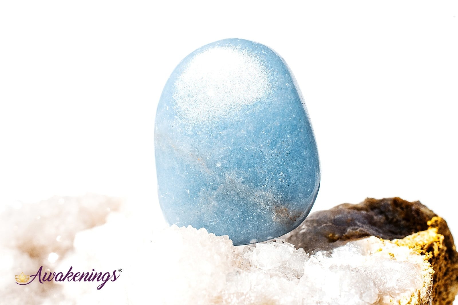 Angelite Tumbled Smooth - Awakenings