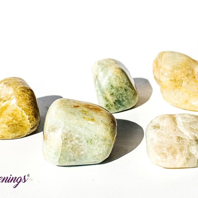 Mix Aquamarine - Tumbled Green & Yellow