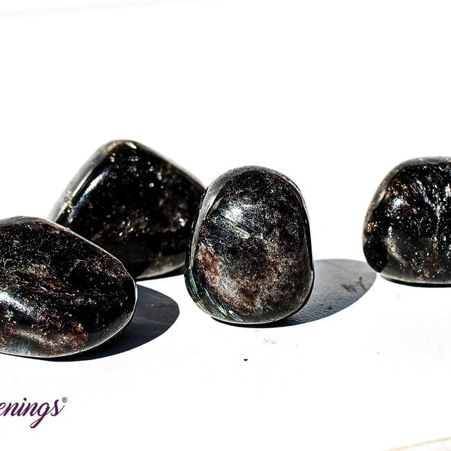 Arfvedsonite (Fireworks Stone) - Tumbled