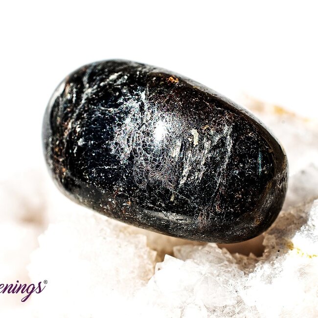 Arfvedsonite (Fireworks Stone) - Tumbled