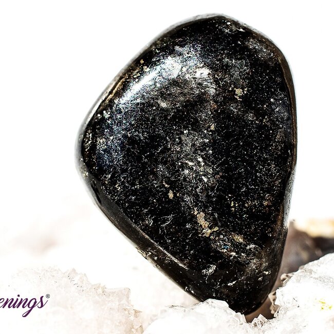 Arfvedsonite (Fireworks Stone) - Tumbled