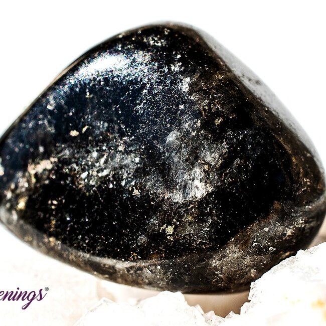 Arfvedsonite (Fireworks Stone) - Tumbled