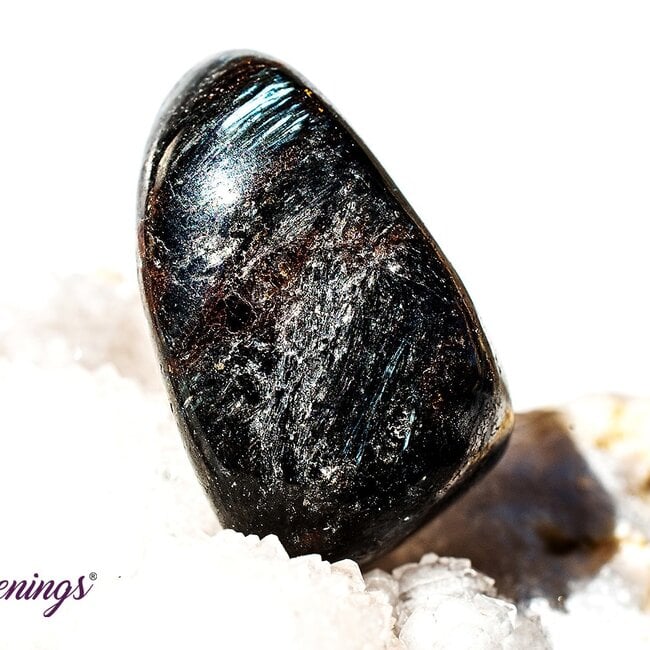 Arfvedsonite (Fireworks Stone) - Tumbled