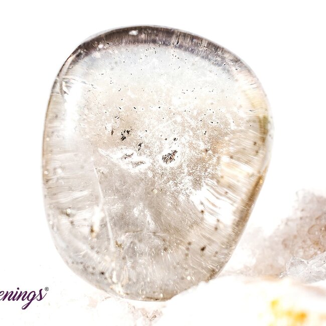 Rainbow (Titanium) Blue Aura Clear Quartz - Tumbled