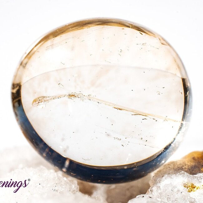 Orange (Sunset) Aura Clear (Crystal) Quartz - Tumbled