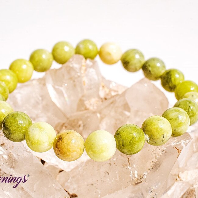 Green Serpentine Bracelet - 8mm