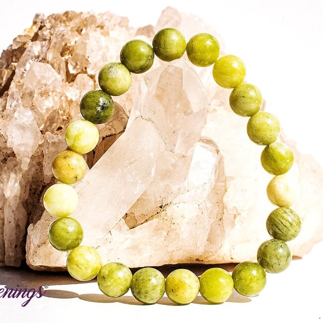 Green Serpentine Bracelet - 8mm