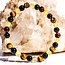 Gold Tigers Eye, Citrine, & Black Tourmaline Bracelet- 6mm
