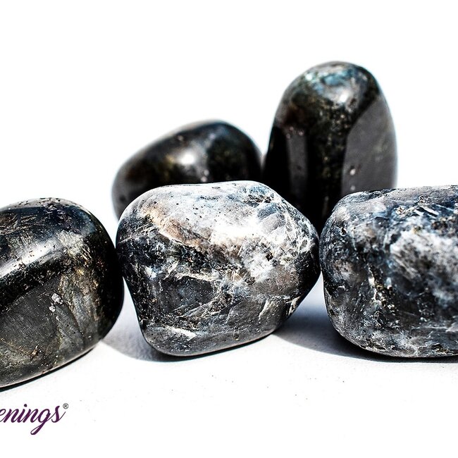 Black Labradorite (Larvikite) - Tumbled