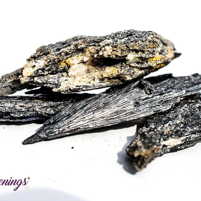 Black Kyanite Fan (1-2.5") - Rough Raw Natural