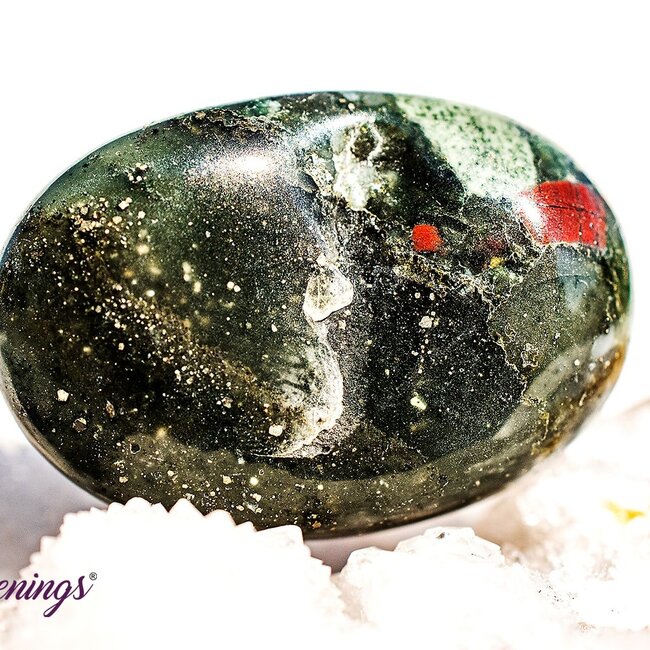 Bloodstone (Seftonite Septonite Setonite Heliotrope) - Tumbled