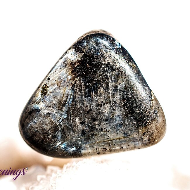 Black Labradorite (Larvakite) - Tumbled Chips