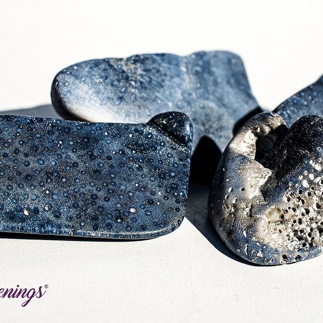 Blue Sponge Coral - Tumbled