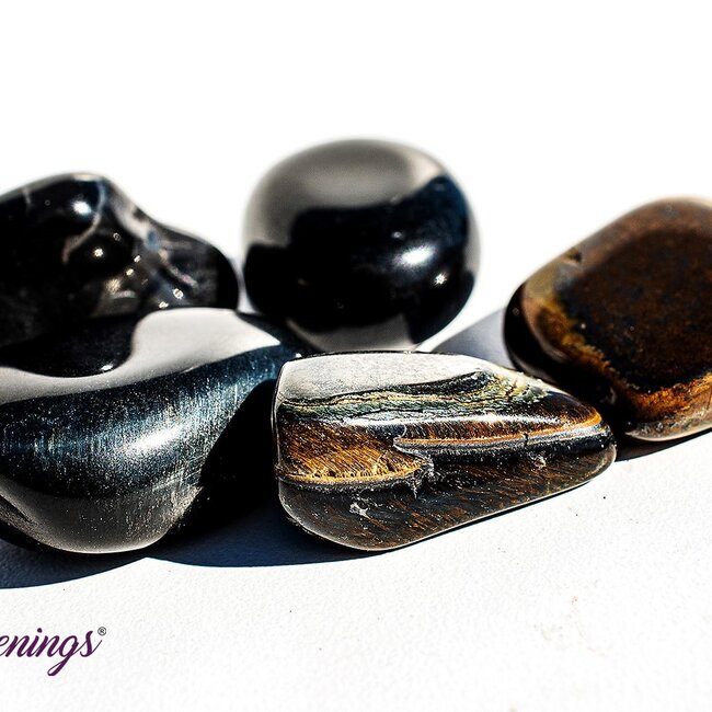 Blue Tigers Eye (Hawks Eye) - Tumbled