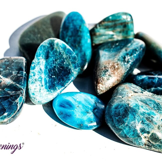 Blue Apatite - Tumbled