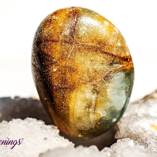 Lemurian (Lumerian) Aquatine Blue Calcite - Tumbled Smooth