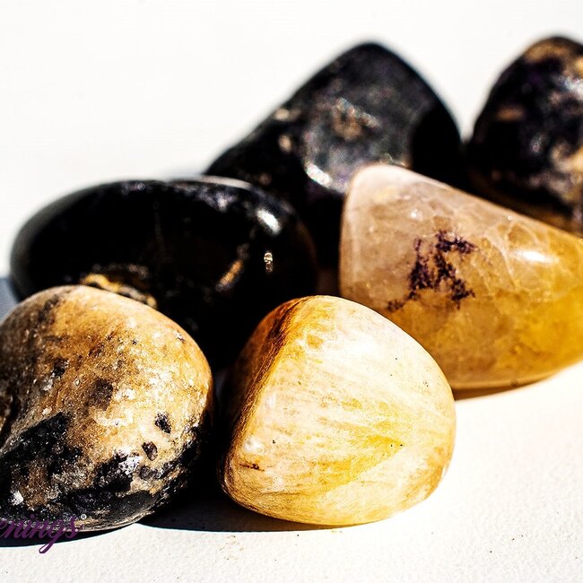 Derbyshire Blue John Fluorite - Tumbled